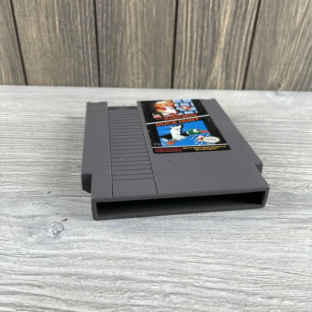 Super Mario Bros Duck Hunt Nintendo Cartridge Video Game NES Cart Tested 1985